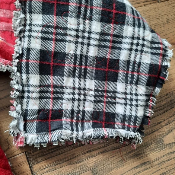 Patchwork Rag Quilt Upcycled Open Front Oversized Jacket - Picture 5 of 16